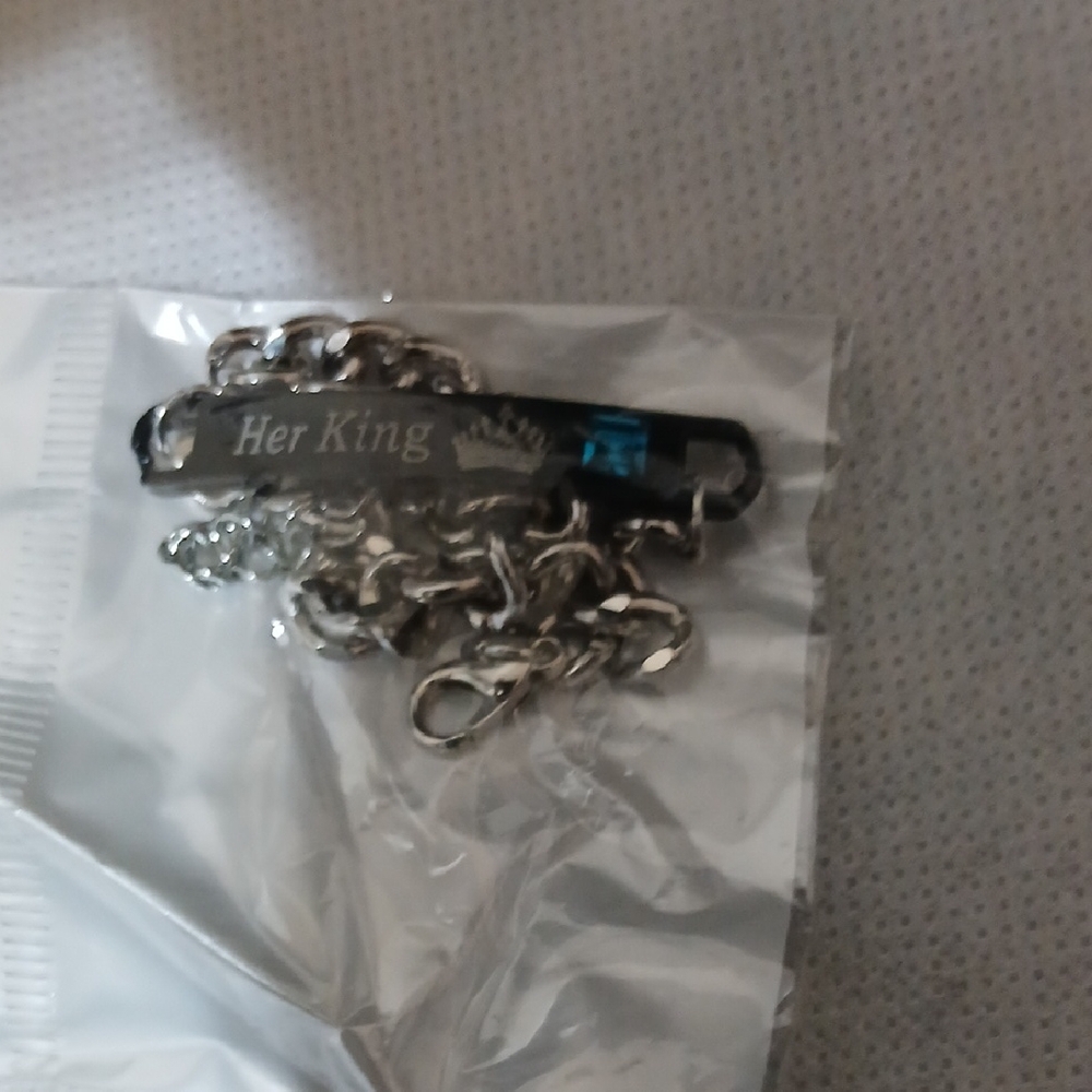 Her King Silver Bracelet